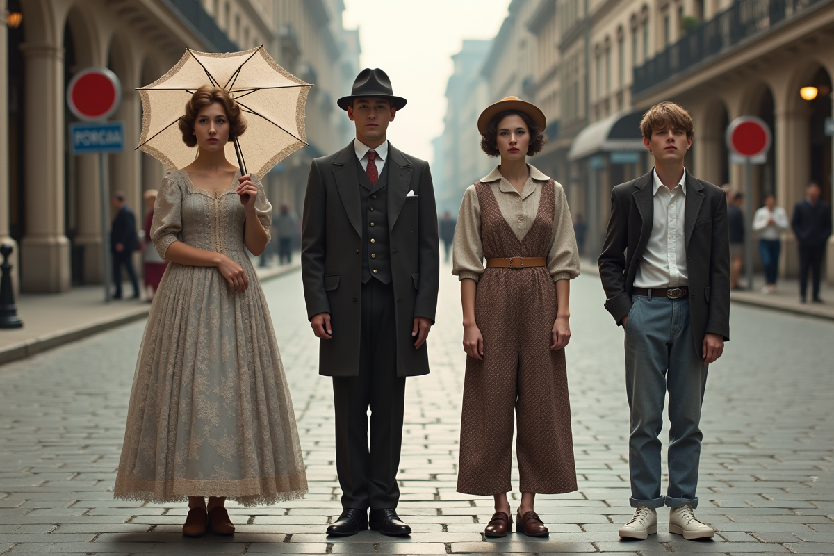 Évolution du code vestimentaire à travers les époques